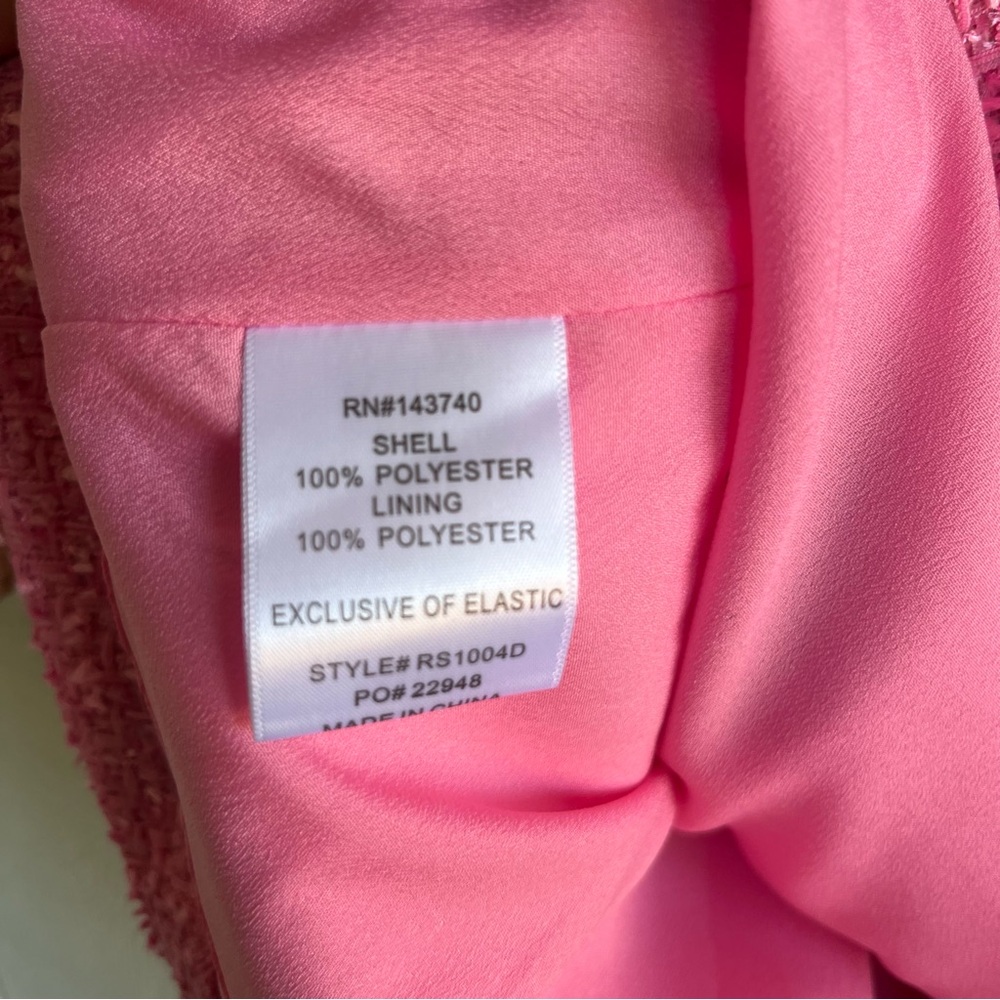 Tuckernuck Hyacinth House Pink Tweed & Pearl Petra Mini Dress Size S - Picture 12 of 13
